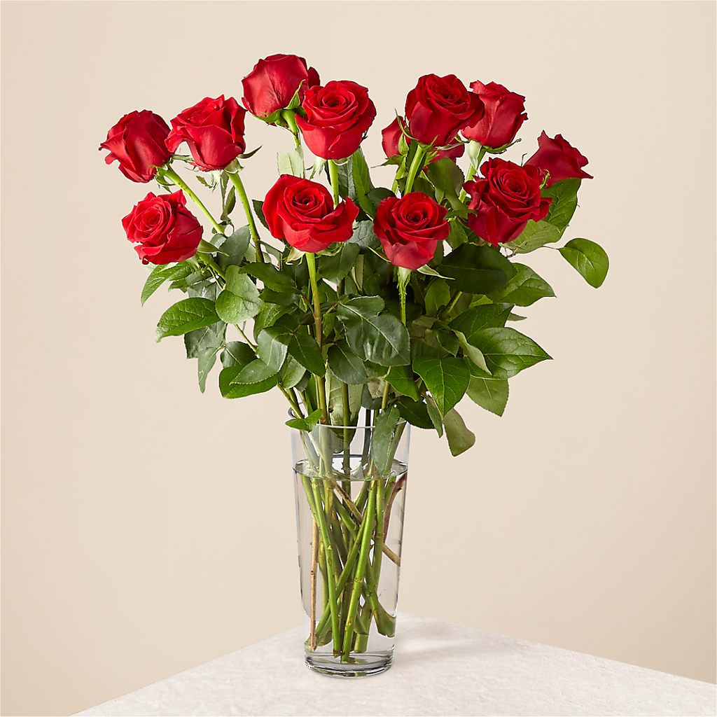 Long Stem Red Rose Bouquet – Unique Flowers And Wedding, Dania Beach FL