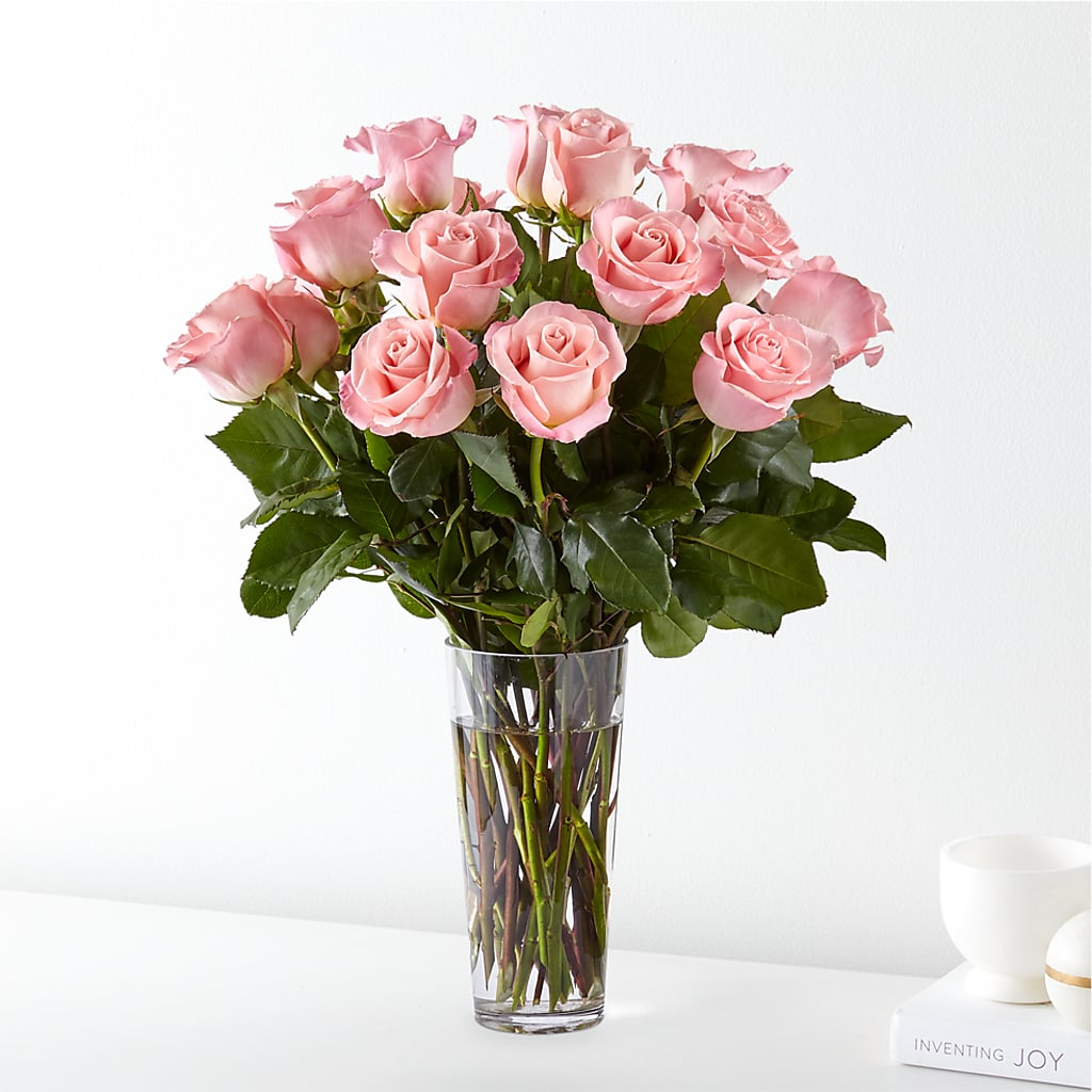 Long Stem Pink Rose Bouquet – Unique Flowers And Wedding, Dania Beach FL