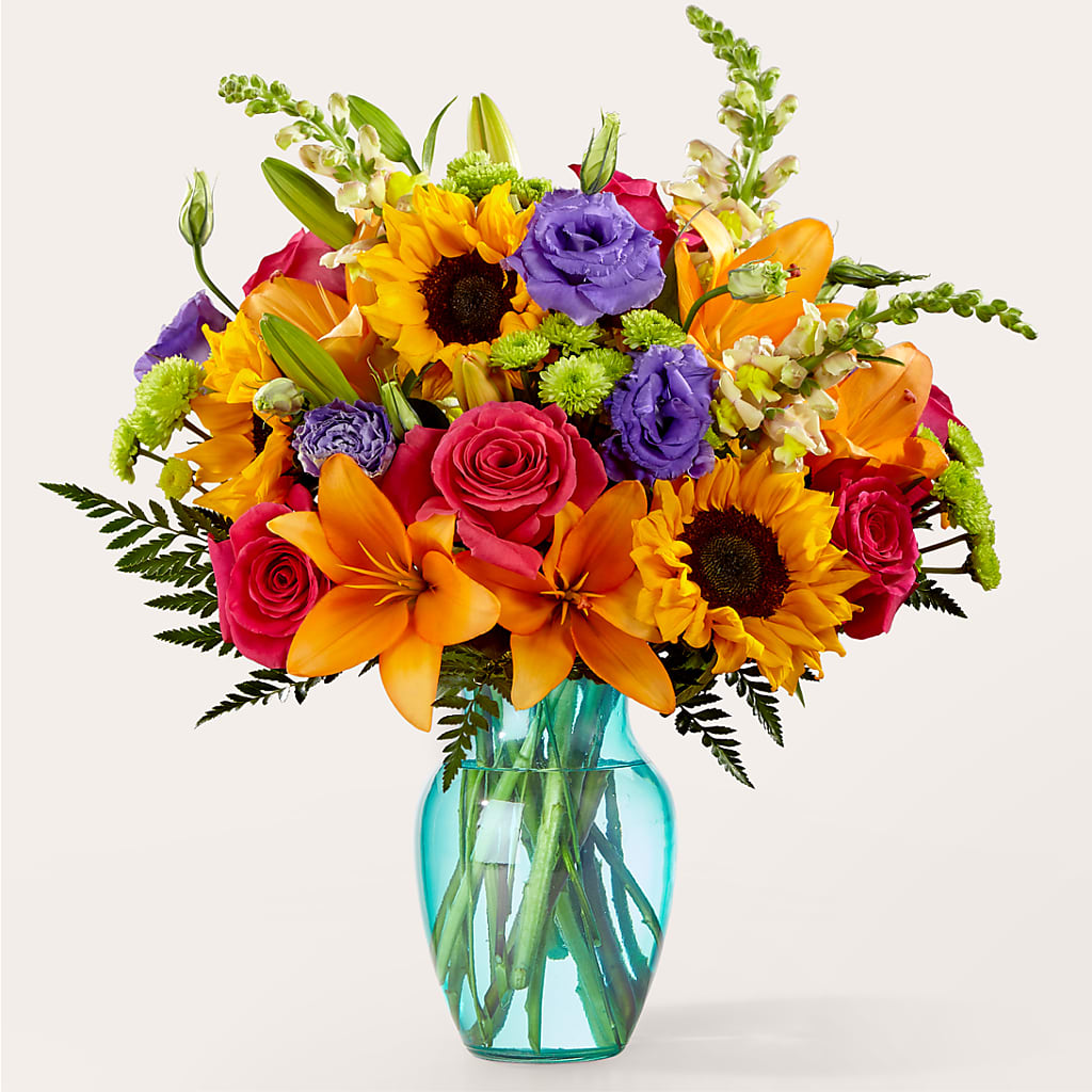 Double Rainbow Bouquet – Unique Flowers And Wedding, Dania Beach FL