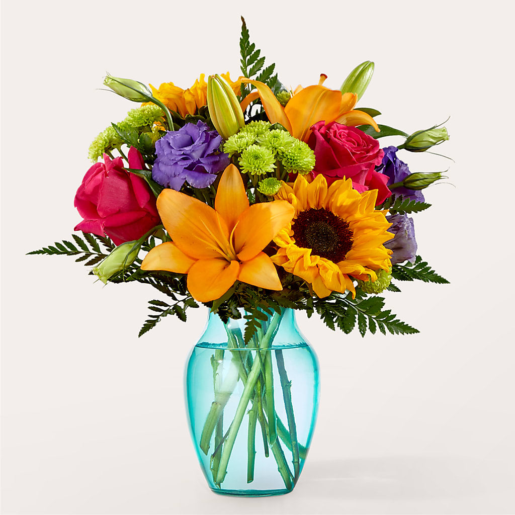 Double Rainbow Bouquet – Unique Flowers And Wedding, Dania Beach FL