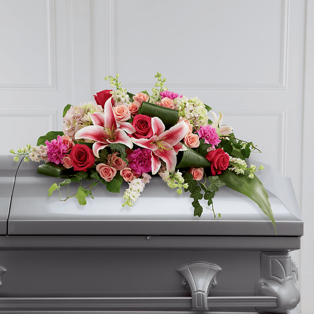 Splendid Grace Casket Spray – Unique Flowers And Wedding, Dania Beach FL