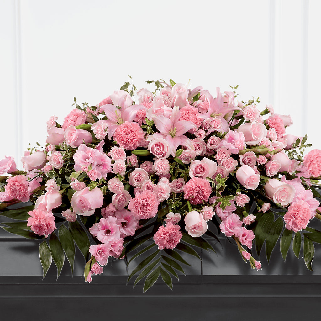 Garden of Comfort Casket Spray (Standard) – Unique Flowers And Wedding, Dania Beach FL