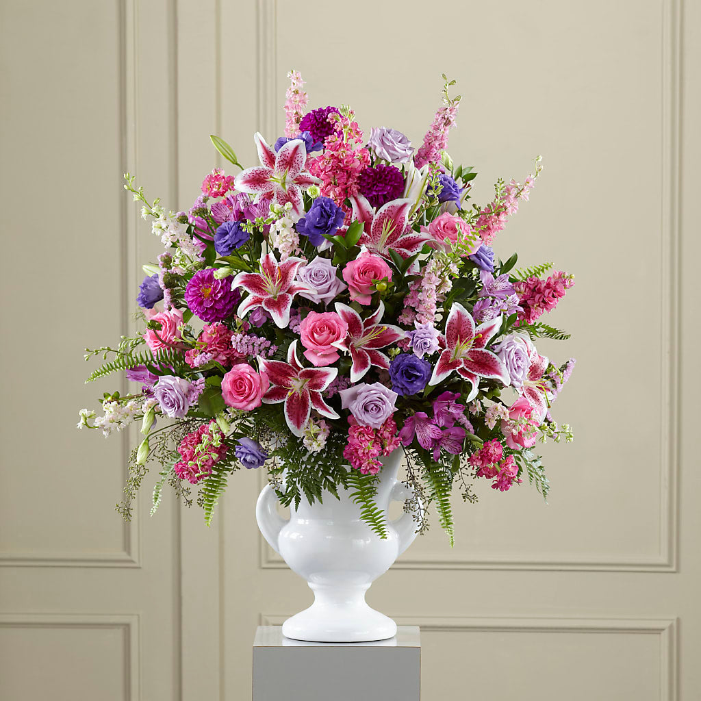 Peaceful Tribute Arrangement – Unique Flowers And Wedding, Dania Beach FL