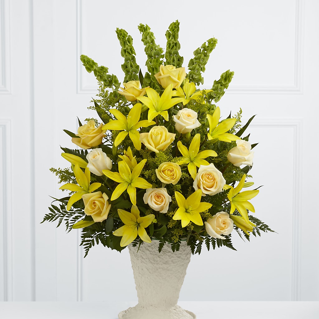 Golden Memories Arrangement – Unique Flowers And Wedding, Dania Beach FL