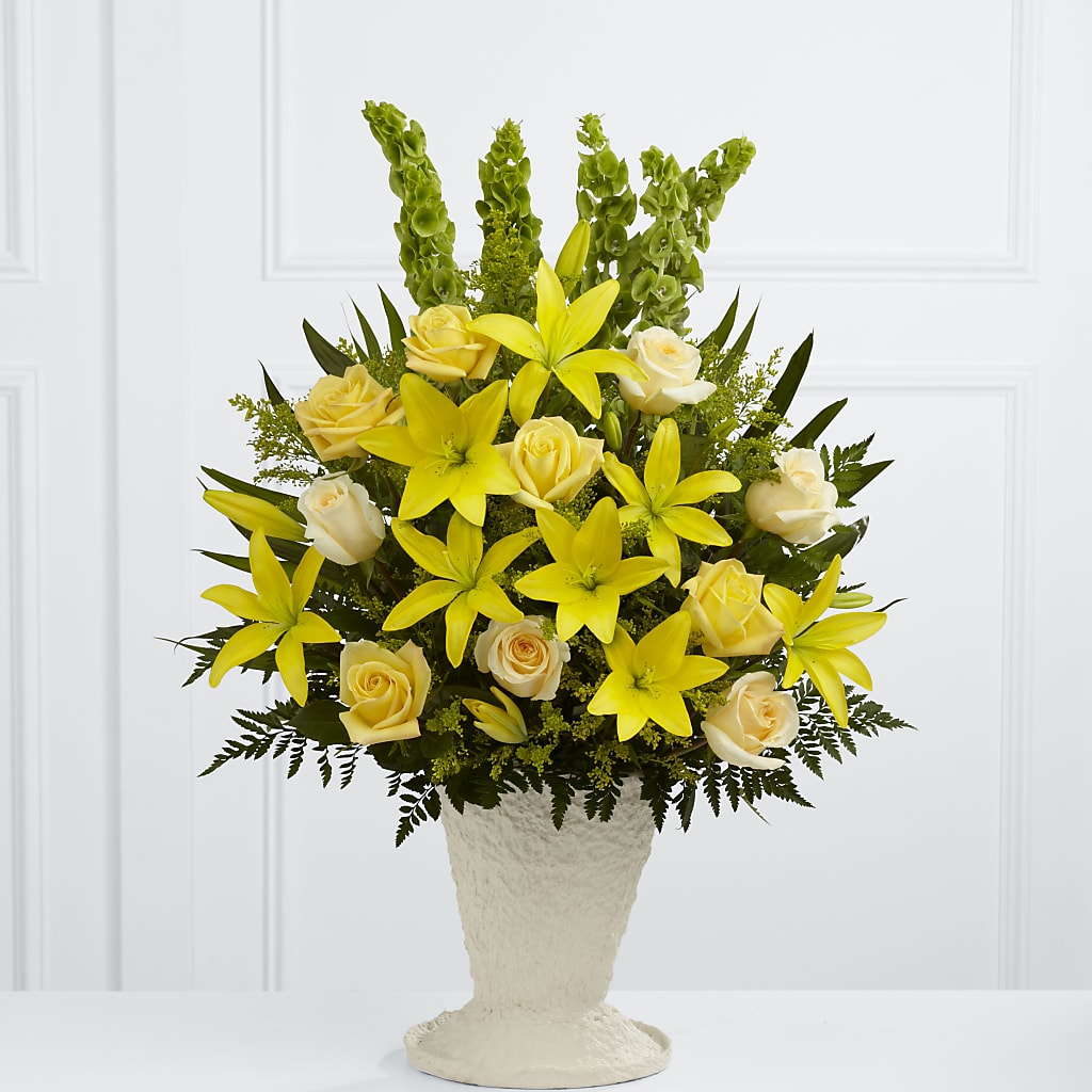 Golden Memories Arrangement – Unique Flowers And Wedding, Dania Beach FL