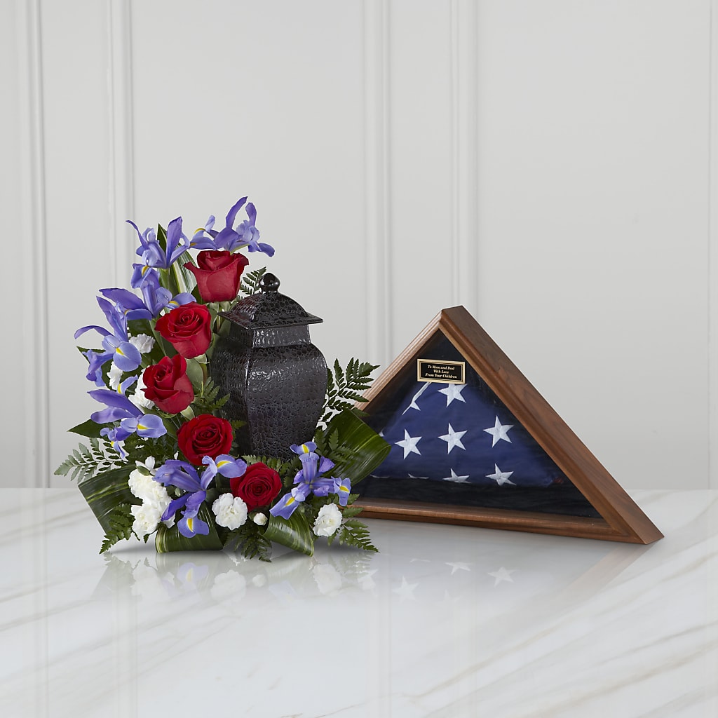 Patriotic Tribute Arrangement – Unique Flowers And Wedding, Dania Beach FL