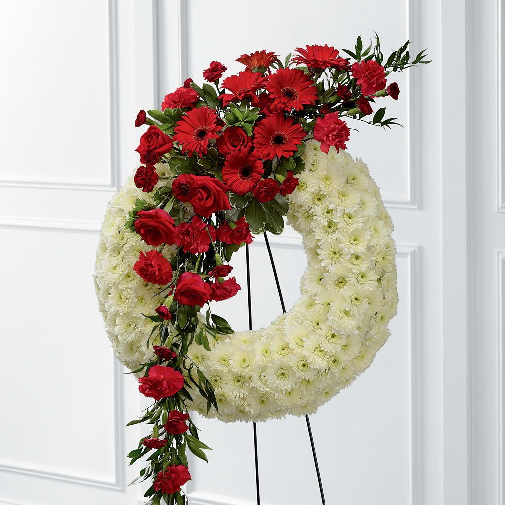 Graceful Tribute Wreath – Unique Flowers And Wedding, Dania Beach FL