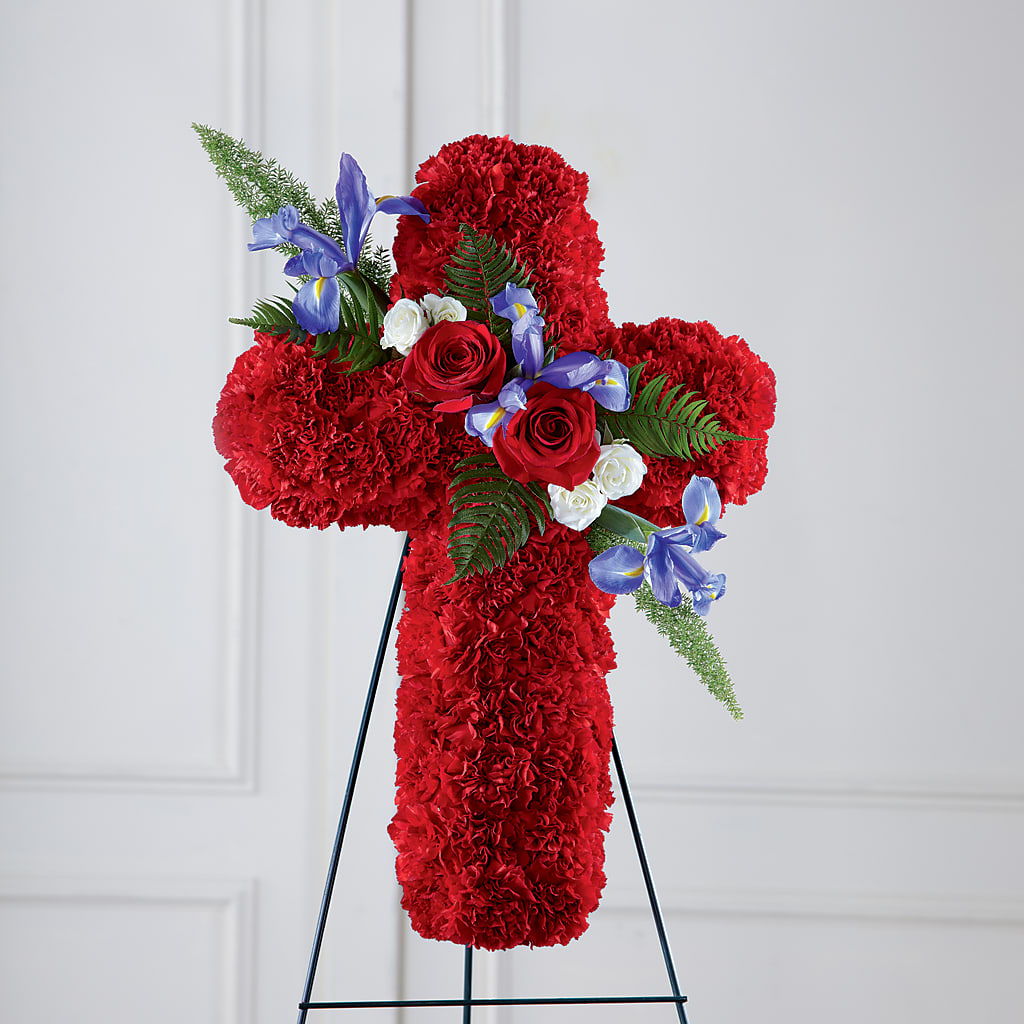 Faithful Hero Floral Cross – Unique Flowers And Wedding, Dania Beach FL