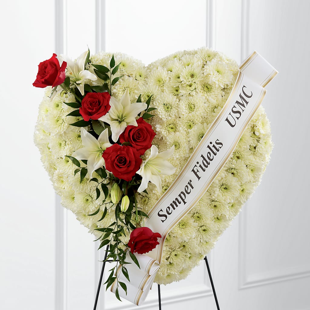 Heartfelt Hero Standing Heart – Unique Flowers And Wedding, Dania Beach FL