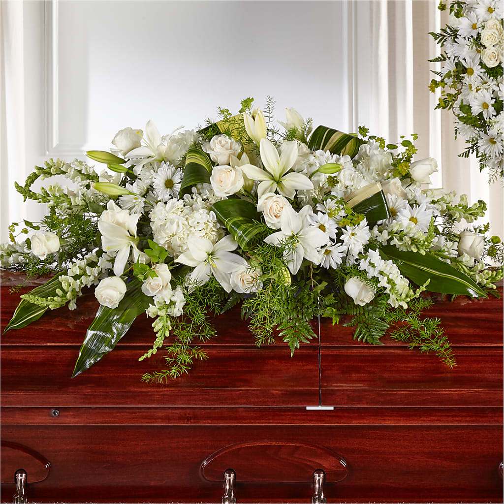 Abundance Casket Spray – Unique Flowers And Wedding, Dania Beach FL
