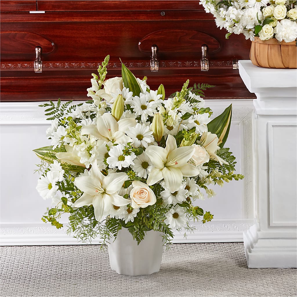 Thoughts of Tranquility Floor Basket – Unique Flowers And Wedding, Dania Beach FL