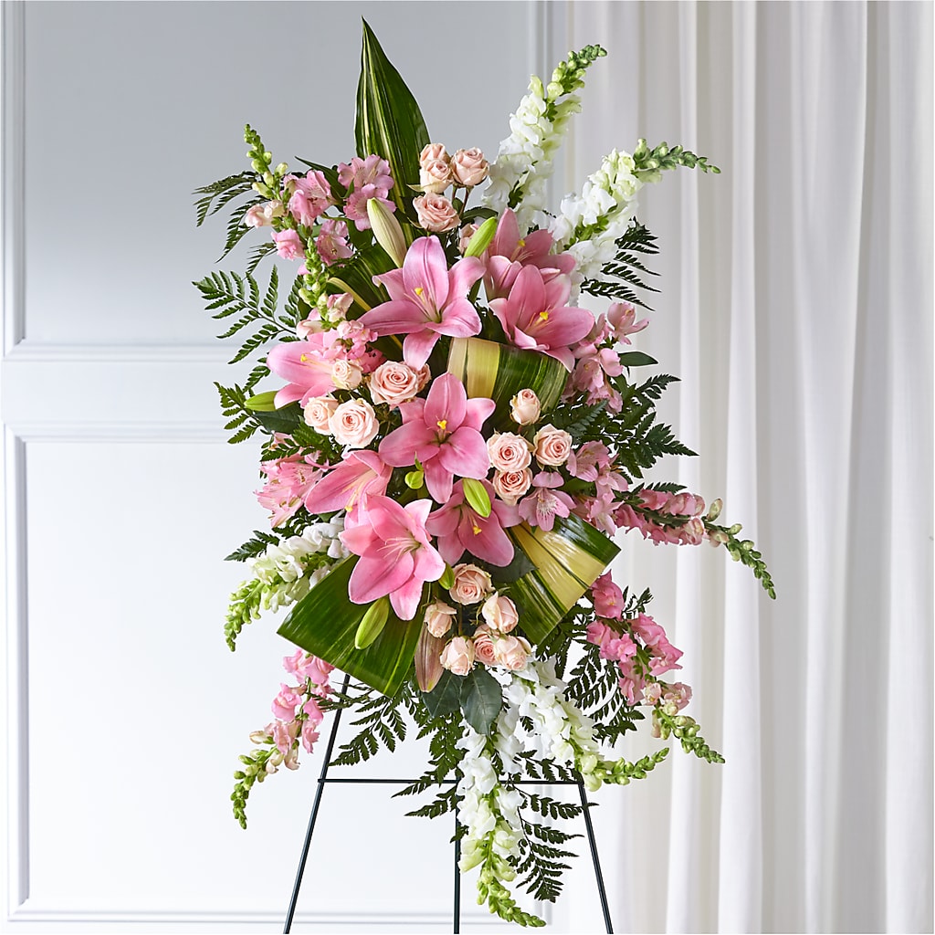 Elegant Embrace Standing Spray – Unique Flowers And Wedding, Dania Beach FL
