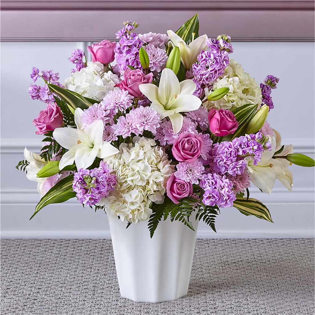 Heaven Sent Floor Basket – Unique Flowers And Wedding, Dania Beach FL
