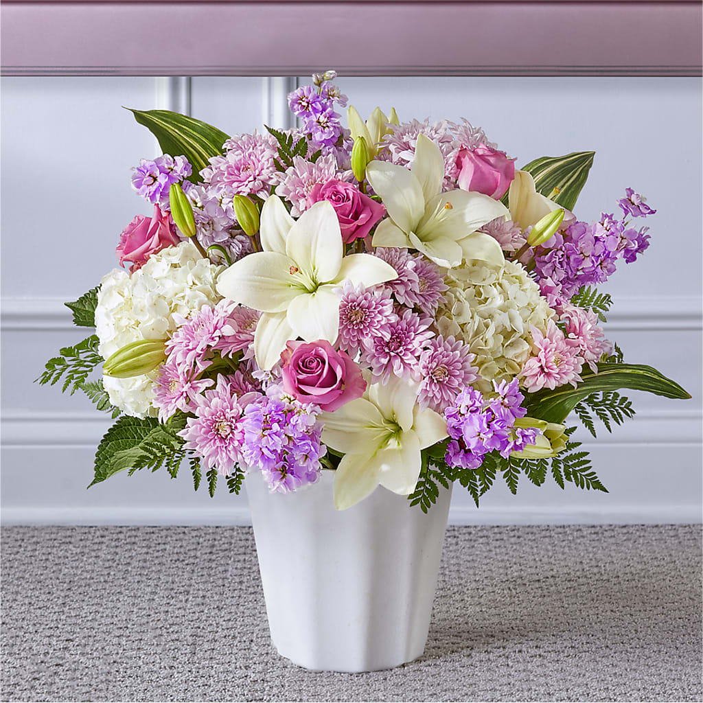 Heaven Sent Floor Basket – Unique Flowers And Wedding, Dania Beach FL