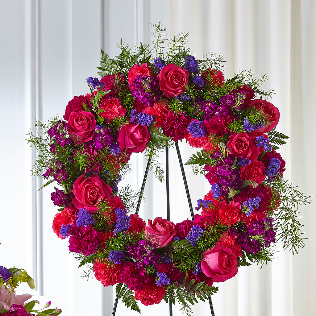 Calming Colors Wreath – Unique Flowers And Wedding, Dania Beach FL