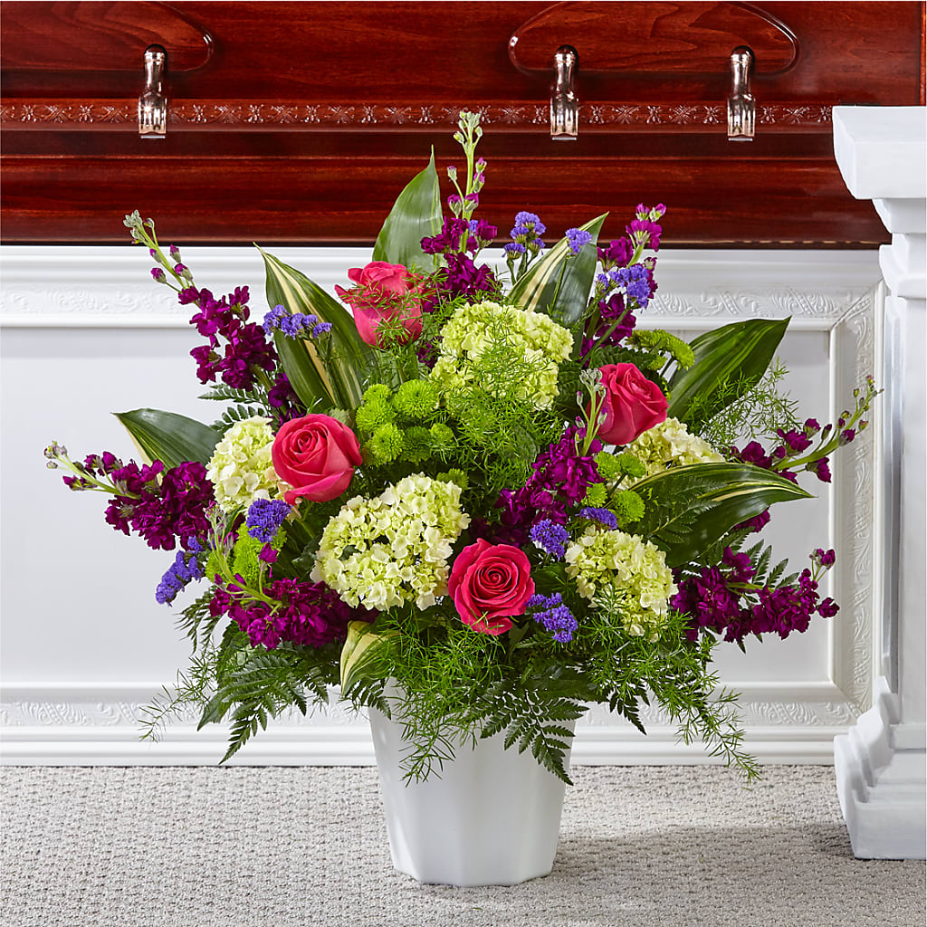 Beautiful Horizons Floor Basket – Unique Flowers And Wedding, Dania Beach FL
