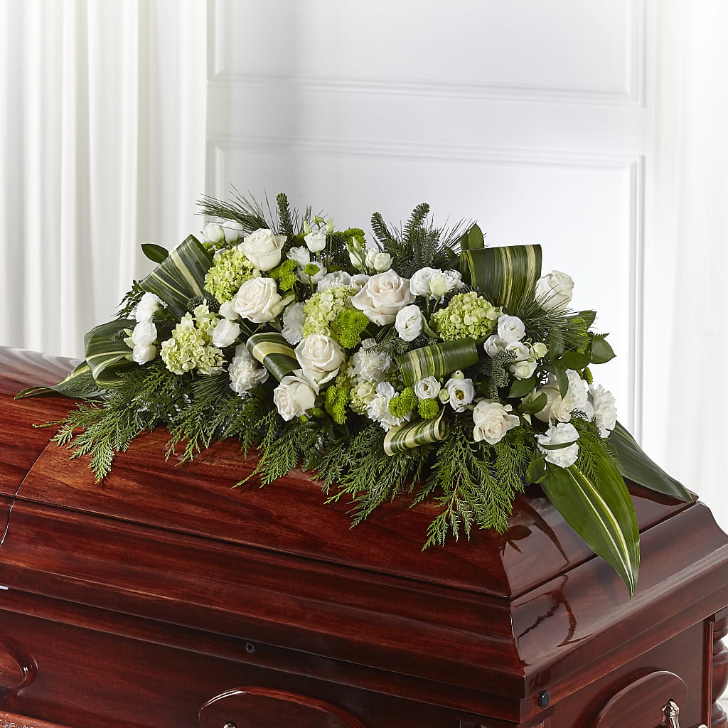 Hopeful Gesture Casket Spray – Unique Flowers And Wedding, Dania Beach FL