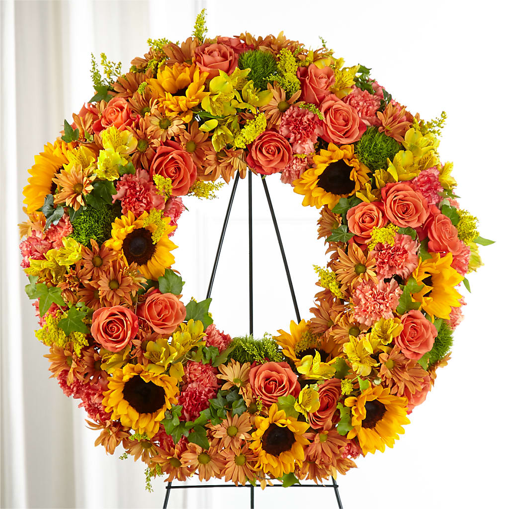 Autumnal Memories Wreath (Standard) – Unique Flowers And Wedding, Dania Beach FL