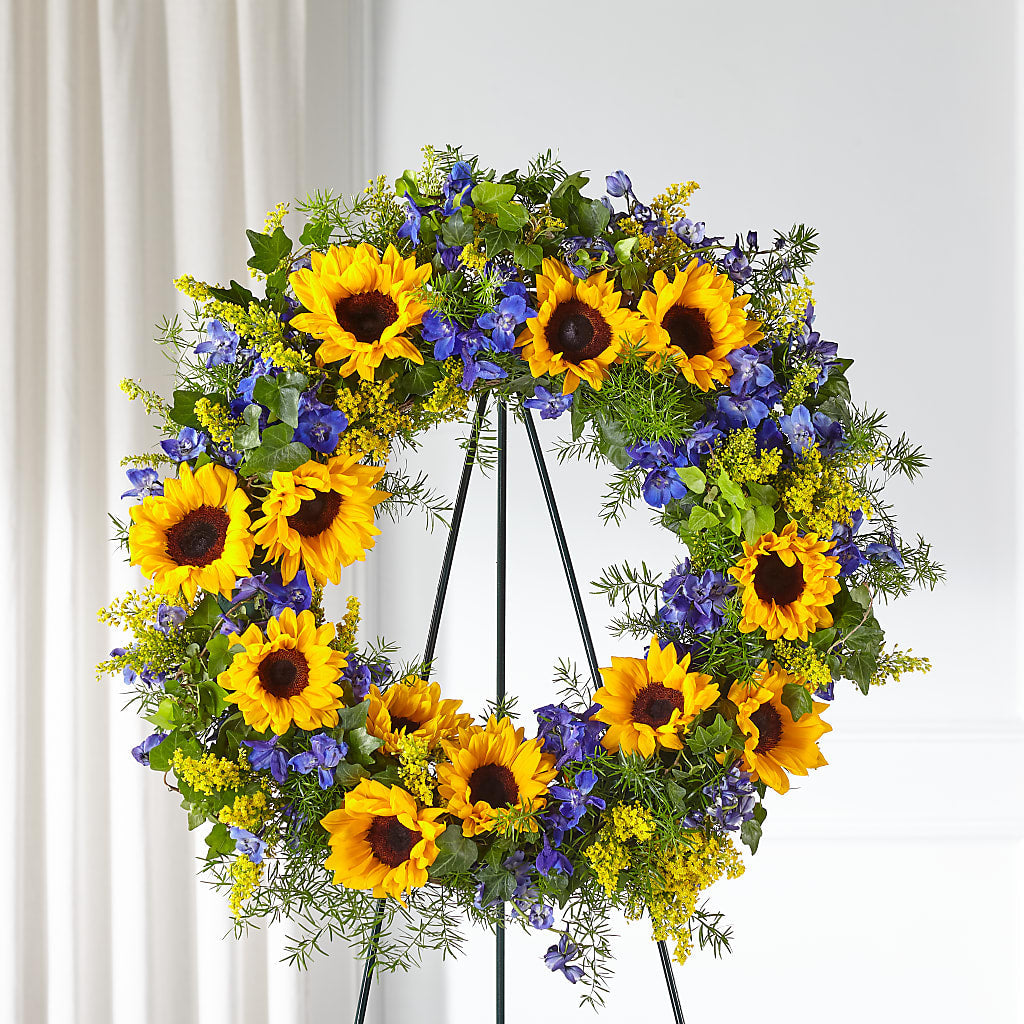 Bright Rays Wreath – Unique Flowers And Wedding, Dania Beach FL