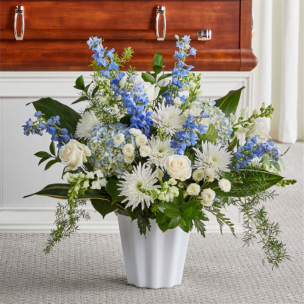 Everlasting Memories Floor Basket – Unique Flowers And Wedding, Dania Beach FL