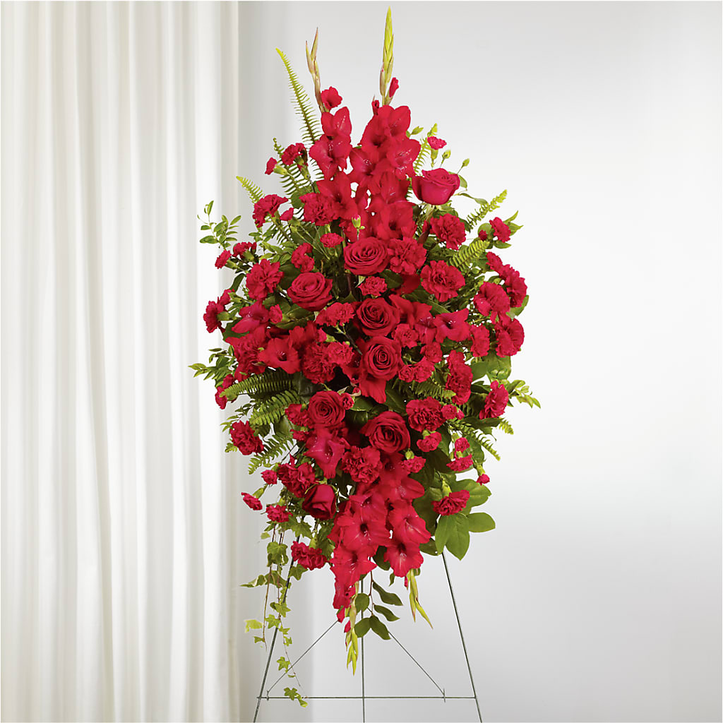 From the Heart Standing Spray – Unique Flowers And Wedding, Dania Beach FL