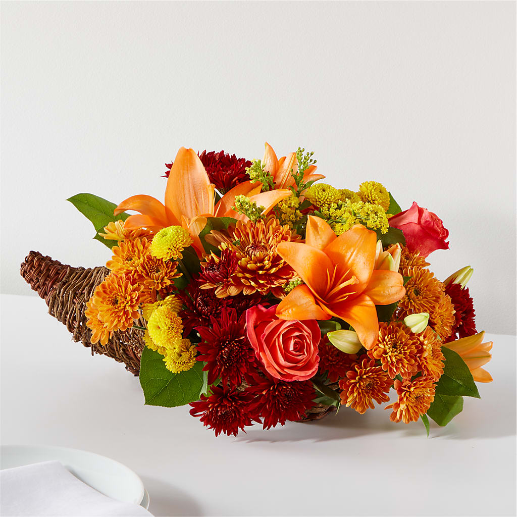 Bouquet of Blessings Cornucopia – Unique Flowers And Wedding, Dania Beach FL