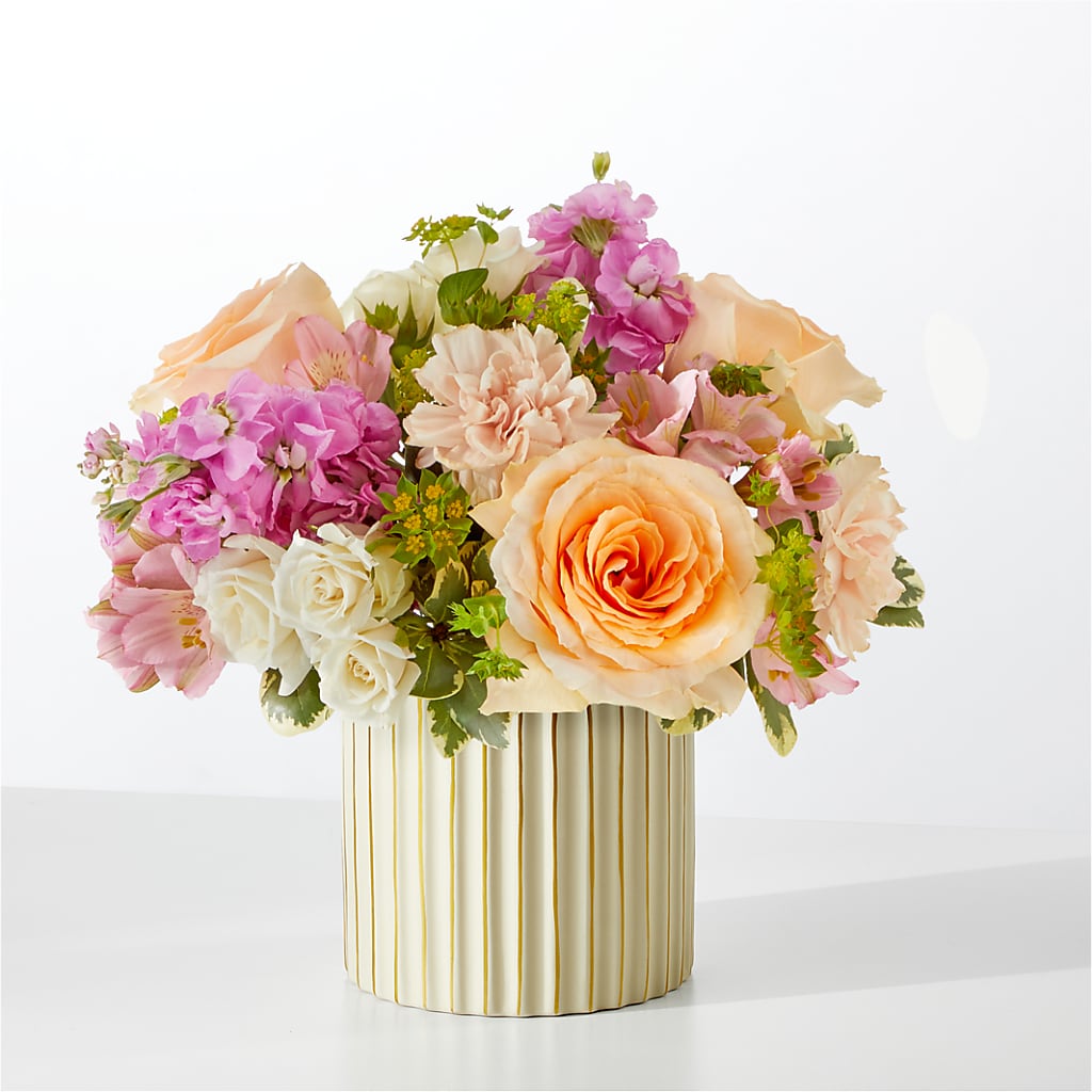 Paradise Bouquet with Ivory Vase – Unique Flowers And Wedding, Dania Beach FL