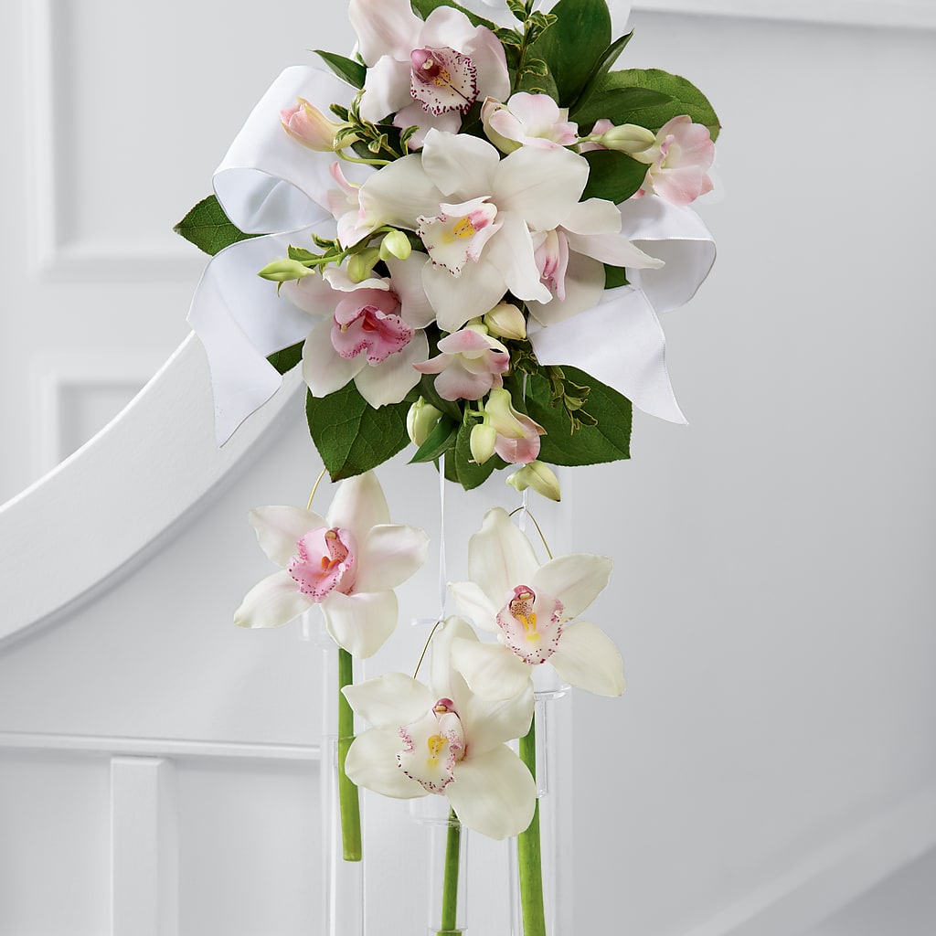 Perfect Entrance Pew Arrangement – Unique Flowers And Wedding, Dania Beach FL
