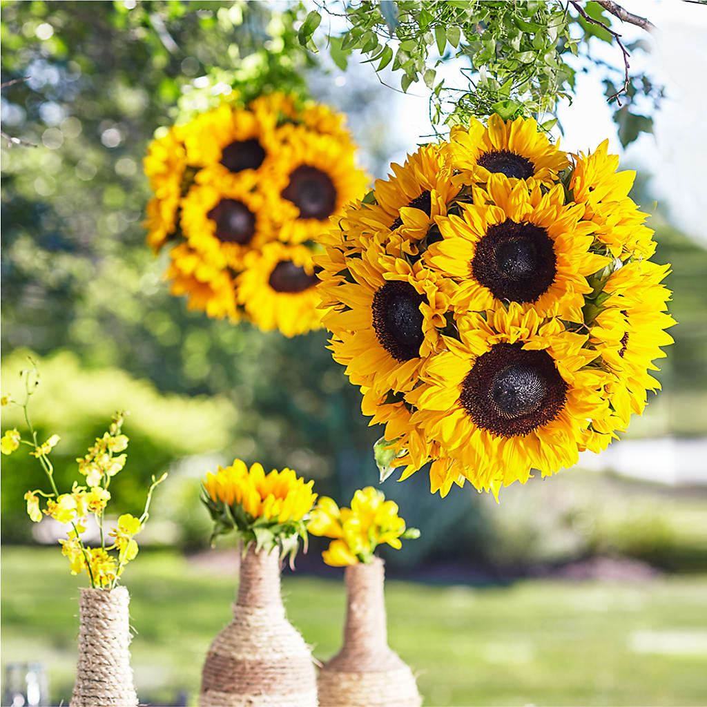 Sublime Garden Hanging Arrangement – Unique Flowers And Wedding, Dania Beach FL