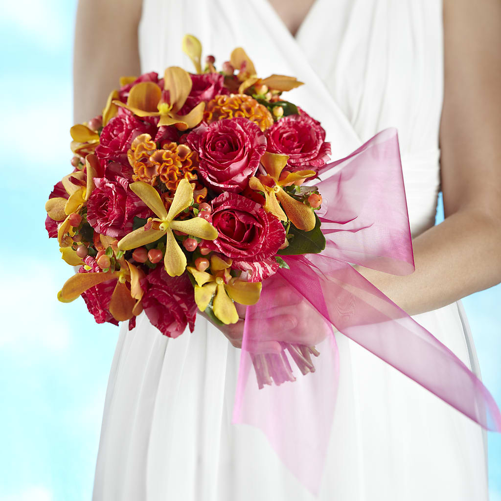 Brilliant Shades of Love Bouquet – Unique Flowers And Wedding, Dania Beach FL
