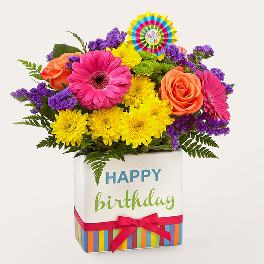 Birthday Brights Bouquet –  Unique Flowers And Wedding, Dania Beach FL