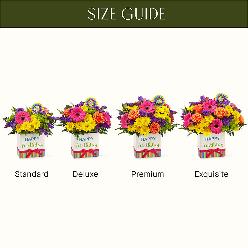 Birthday Brights Bouquet –  Unique Flowers And Wedding, Dania Beach FL