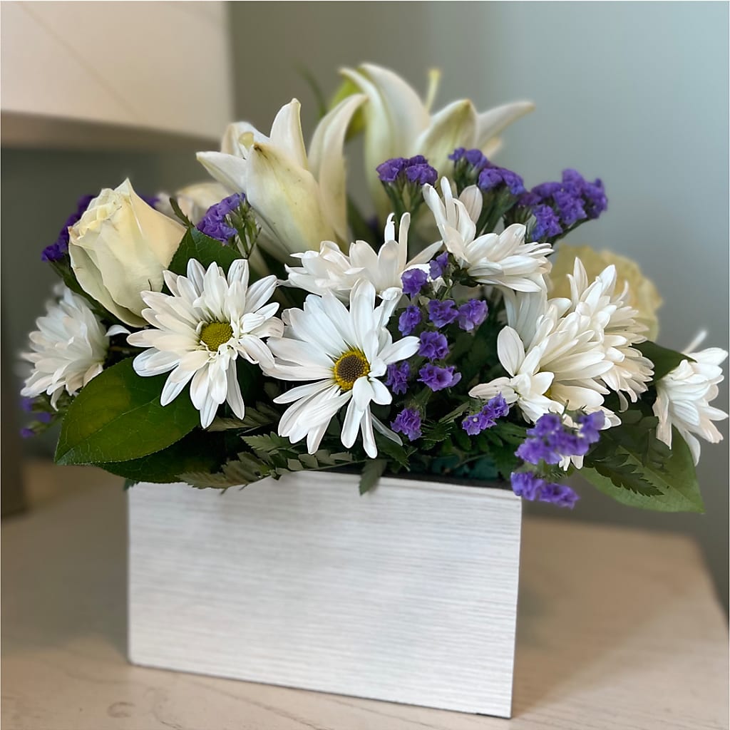 Beyond Blue Box Bouquet –  Unique Flowers And Wedding, Dania Beach FL