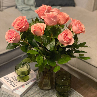 Long Stem Pink Rose Bouquet –  Unique Flowers And Wedding, Dania Beach FL