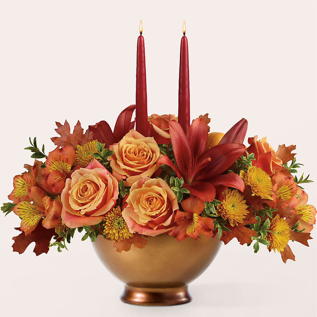 Harvest Table Centerpiece –  Unique Flowers And Wedding, Dania Beach FL