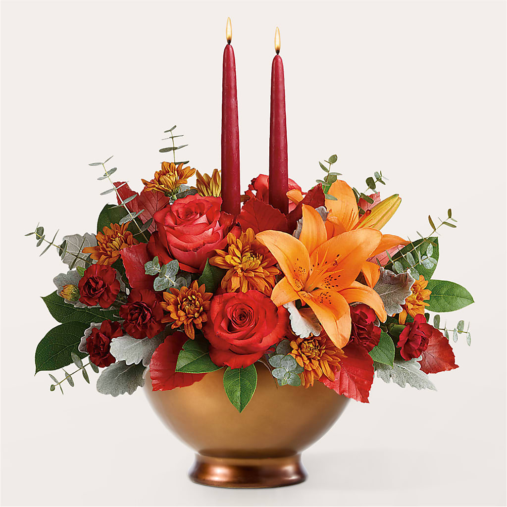 Fruits of Fall Centerpiece –  Unique Flowers And Wedding, Dania Beach FL