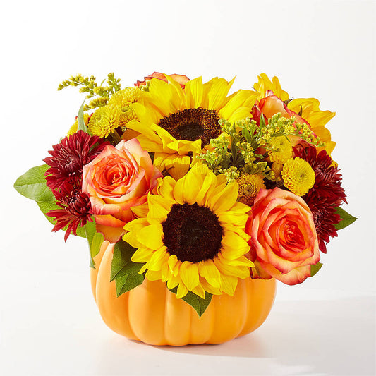 Golden Gourd Pumpkin Bouquet –  Unique Flowers And Wedding, Dania Beach FL