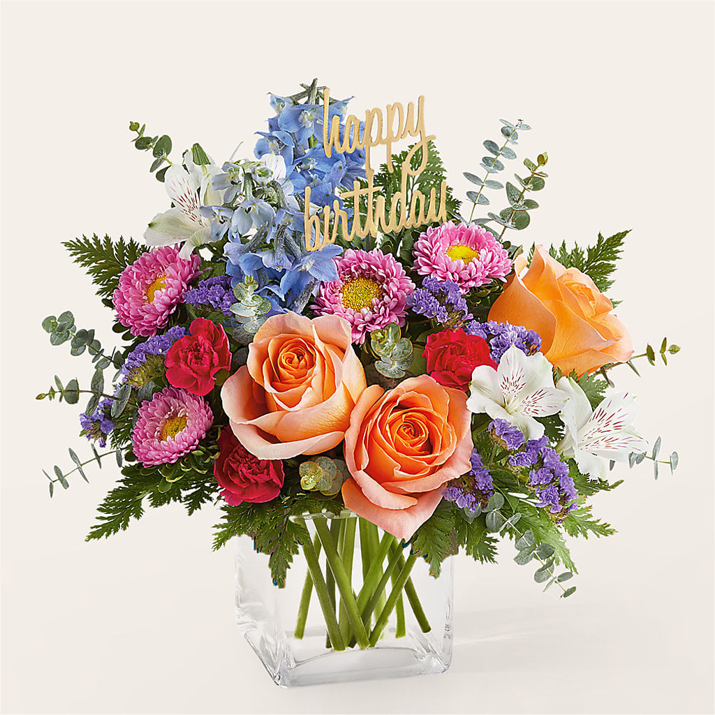 Birthday Bash Bouquet –  Unique Flowers And Wedding, Dania Beach FL