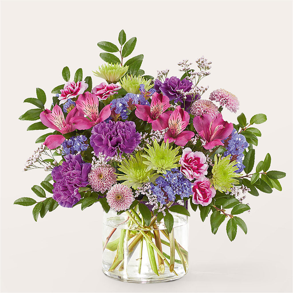 Glass Half Full Bouquet –  Unique Flowers And Wedding, Dania Beach FL