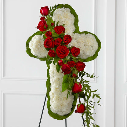 Floral Cross Easel –  Unique Flowers And Wedding, Dania Beach FL