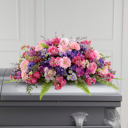 Glorious Garden Casket Spray –  Unique Flowers And Wedding, Dania Beach FL
