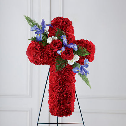 Faithful Hero Floral Cross –  Unique Flowers And Wedding, Dania Beach FL