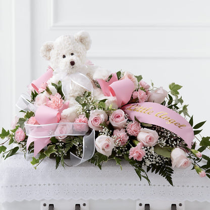 Touch of Sympathy Casket Spray –  Unique Flowers And Wedding, Dania Beach FL