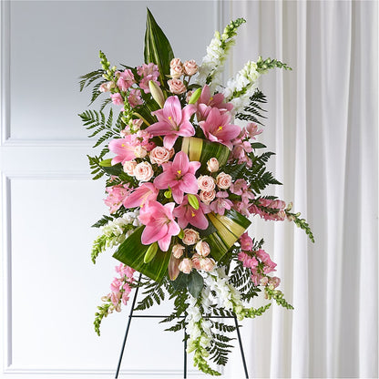 Elegant Embrace Standing Spray –  Unique Flowers And Wedding, Dania Beach FL
