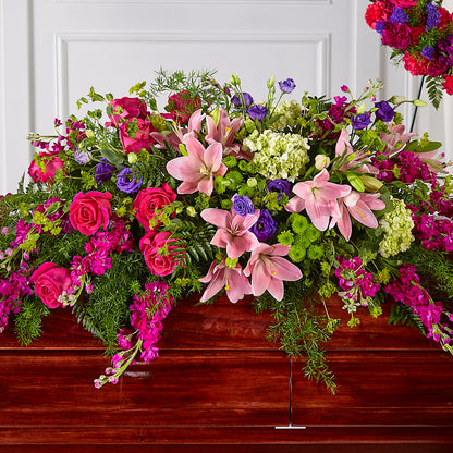 Radiant Tribute Casket Spray –  Unique Flowers And Wedding, Dania Beach FL