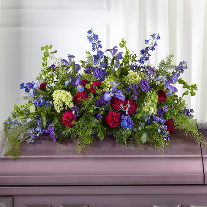 Always Treasured Casket Spray –  Unique Flowers And Wedding, Dania Beach FL