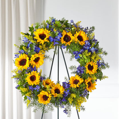Bright Rays Wreath –  Unique Flowers And Wedding, Dania Beach FL
