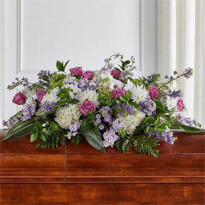 Meadows of Serenity Casket Spray –  Unique Flowers And Wedding, Dania Beach FL