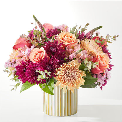 Berry Cobbler Bouquet with Ivory Vase –  Unique Flowers And Wedding, Dania Beach FL