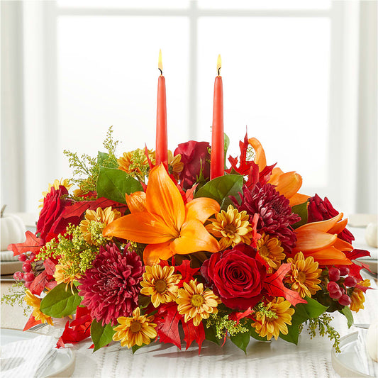 Autumn's Embrace Centerpiece –  Unique Flowers And Wedding, Dania Beach FL